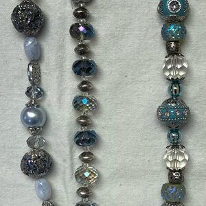 Jessie James Beads  Blues and Silver